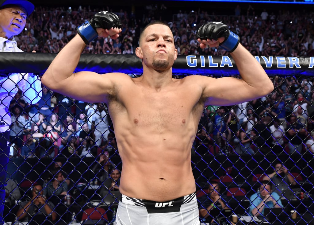 Nate Diaz has a mostly plant-based diet, and says you don’t need meat for post-workout recovery. Photo: Jeff Bottari/Zuffa LLC