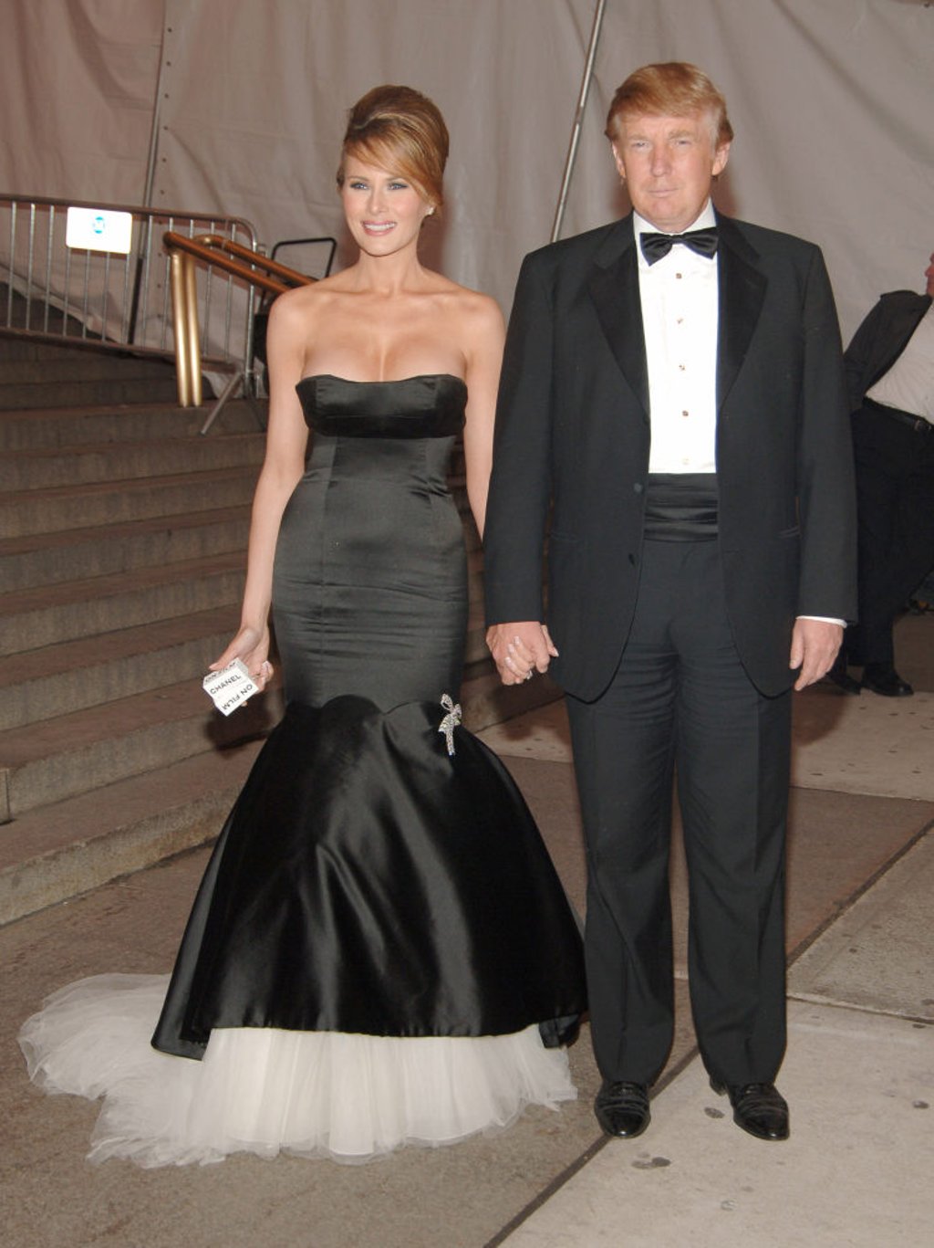 All of Donald and Melania Trump s Met Gala looks when they still got invited she wore Alexander McQueen Roberto Cavalli and Vera Wang while Don wore the same suit and bow