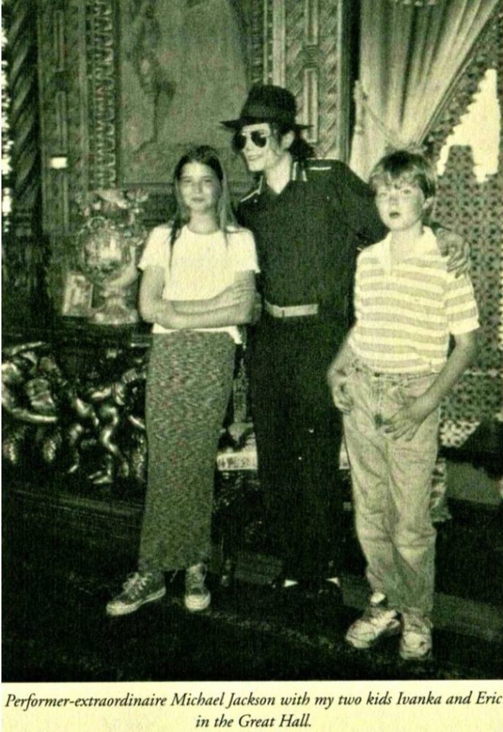 Michael Jackson with the Trump children at the Trump Hotel located in Mar-a-Lago. Photo: @Fibonacci222/Twitter Michael Jackson with the Trump children at the Trump Hotel located in Mar-a-Lago. Photo: @Fibonacci222/Twitter