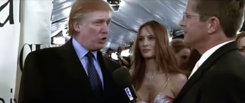Melania and Donald Trump made a cameo in Zoolander. Photo: @plungerman/Twitter