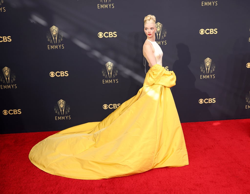 Anya Taylor-Joy arrives on the red carpet for the 73rd Annual Emmy Awards taking place at LA Live on September 19, in Los Angeles, California. Photo: Los Angeles Times/TNS