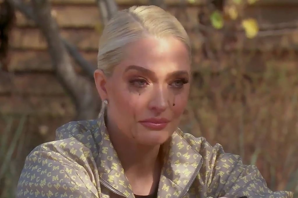 The Real Housewives of Beverly Hills star Erika Jayne in tears. Photo: Bravo
