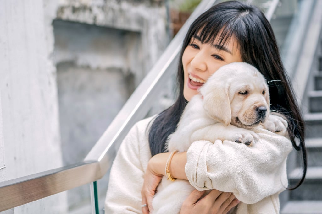 Yeung in the 2019 Hong Kong movie Little Q, which explores human relationships with guide dogs for the blind. Yeung in the 2019 Hong Kong movie Little Q, which explores human relationships with guide dogs for the blind.