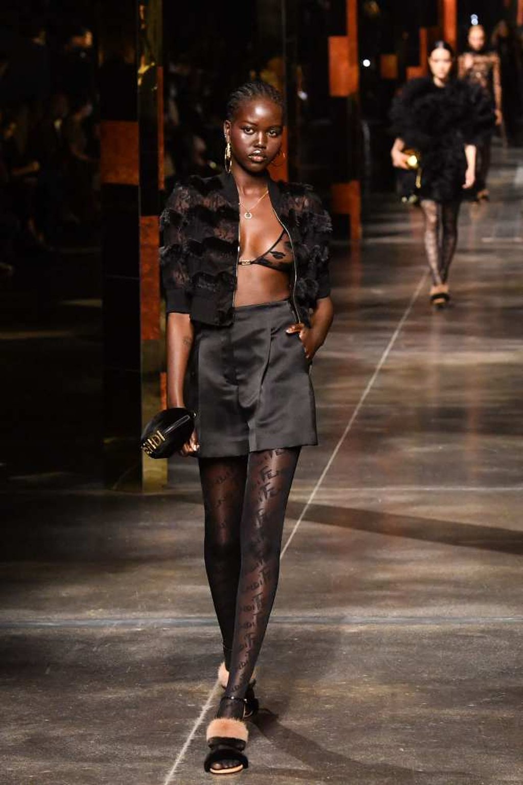 Fendi opens Milan Fashion Week with disco glam inspired womenswear think exaggerated lapels shimmering satin dresses and other classic 1970s styles South China Morning Post