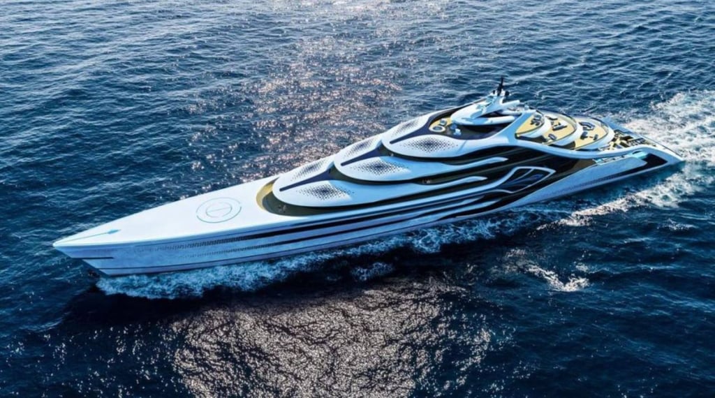 The Acionna mega yacht by Andy Waugh Yacht Design. Photo: Luxurylaunches