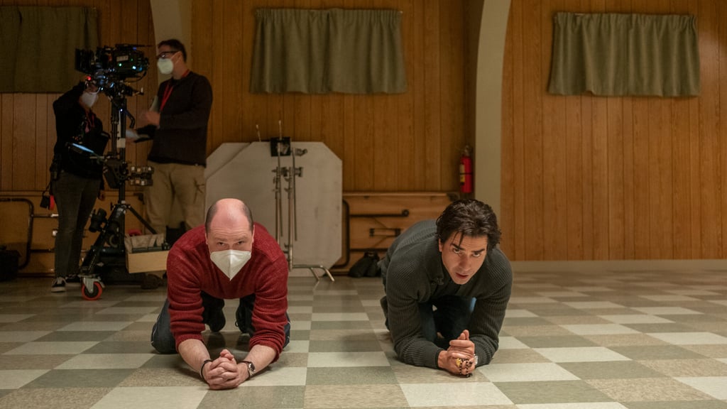 Director/producer Mike Flanagan (left) and Hamish Linklater. Photo: Eike Schroter/Netflix Director/producer Mike Flanagan (left) and Hamish Linklater. Photo: Eike Schroter/Netflix