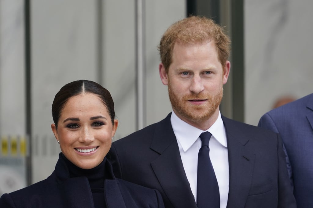 Prince Harry, Duke of Sussex, and Meghan Markle, Duchess of Sussex, visit the National September 11 Memorial Museum in New York, on September 23. Photo: AP Photo Prince Harry, Duke of Sussex, and Meghan Markle, Duchess of Sussex, visit the National September 11 Memorial Museum in New York, on September 23. Photo: AP Photo