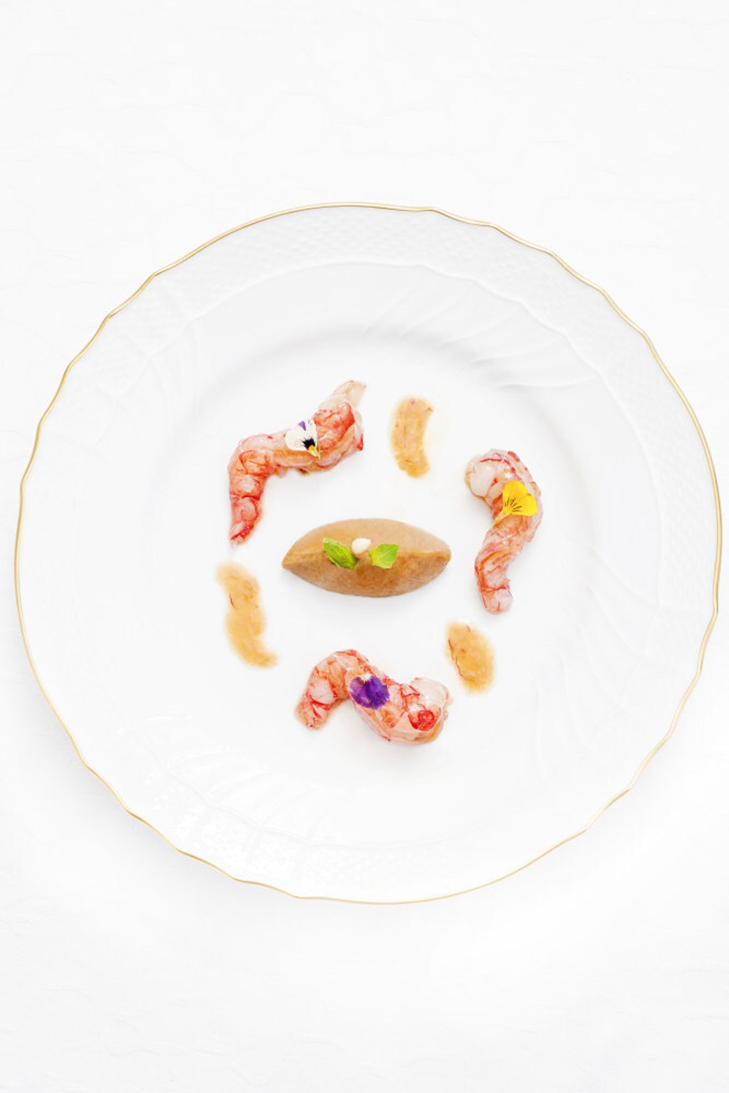 Sicilian caponata with Mazara Del Vallo prawns. Photo: Radical Chic
