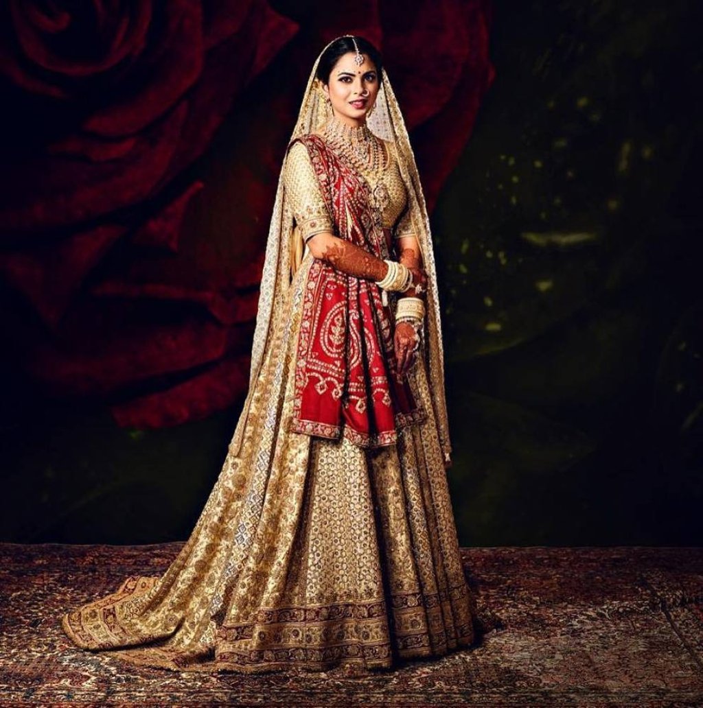 4 of Isha Ambani s most expensive fashion looks from her US 12 million wedding dress to her US 18 000 Sabyasachi Mukherjee sari South China Morning Post