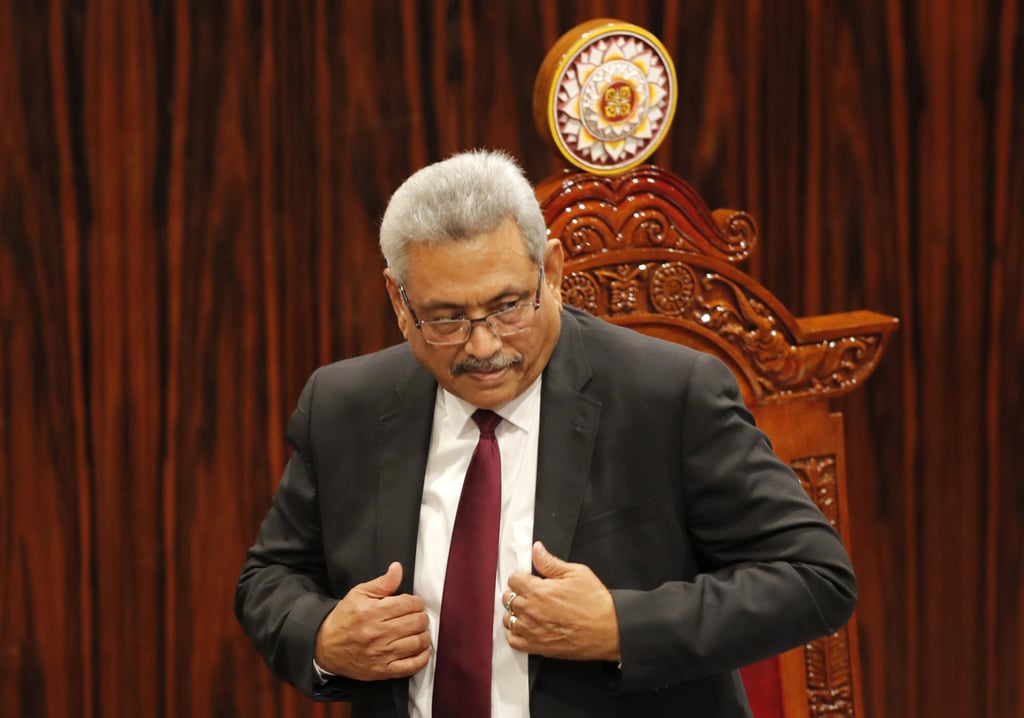 President Gotabaya Rajapaksa rode to power in 2019 on promises of restoring prosperity. Photo: AP
