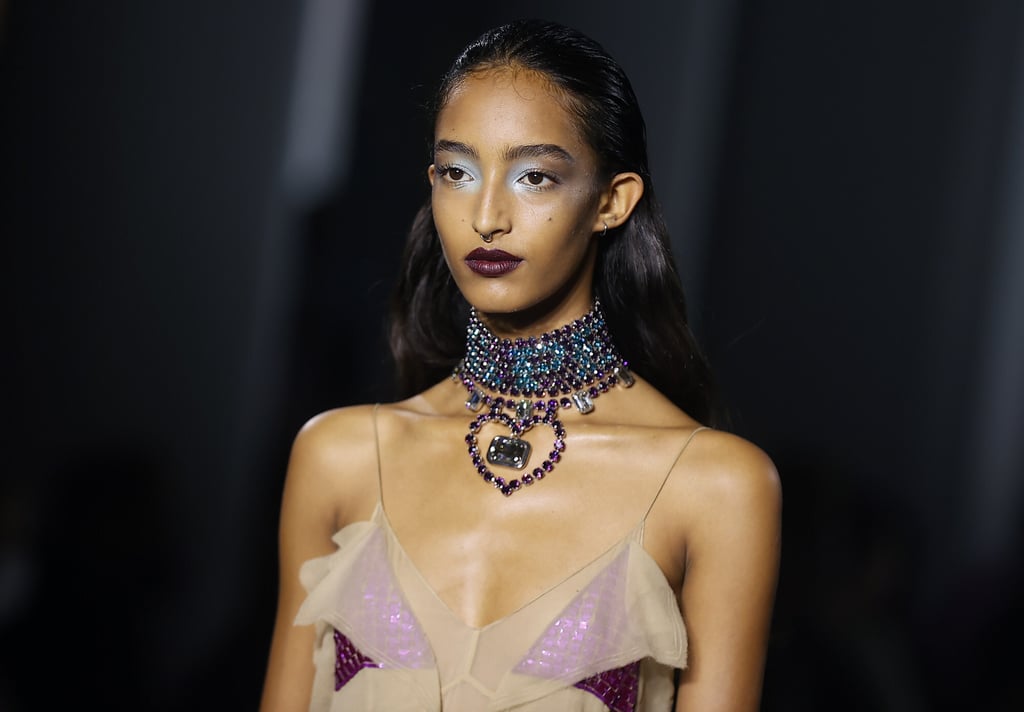 A model presents a creation during the spring/summer 2022 ready-to-wear collection for Lanvin presented as part of Paris Fashion Week in Paris, France, on October 3. Photo: Xinhua A model presents a creation during the spring/summer 2022 ready-to-wear collection for Lanvin presented as part of Paris Fashion Week in Paris, France, on October 3. Photo: Xinhua