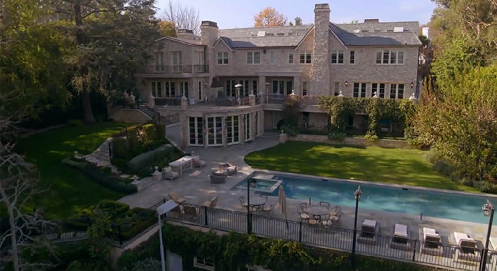 An exterior shot of Kathy Hilton’s mansion. Photo: Bravo TV