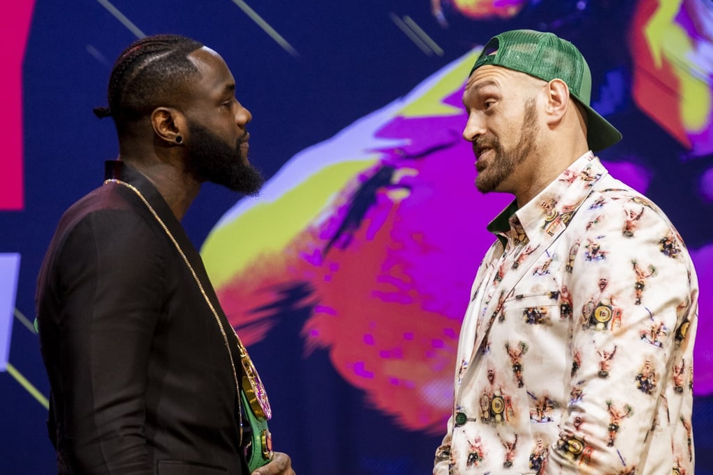 US boxer Deontay Wilder faces British boxer Tyson Fury during the Wilder vs. Fury II joint press conference, before their world heavyweight championship fight at The Novo Theater in Los Angeles, California, USA, in January 2020. Photo: EPA-EFE US boxer Deontay Wilder faces British boxer Tyson Fury during the Wilder vs. Fury II joint press conference, before their world heavyweight championship fight at The Novo Theater in Los Angeles, California, USA, in January 2020. Photo: EPA-EFE
