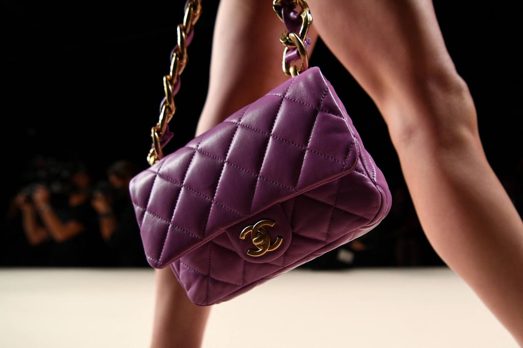 A model presents a creation for Chanel during the women’s spring/summer 2022 ready-to-wear collection fashion show in Paris, as part of Paris Fashion Week, on October 5. Photo: AFP