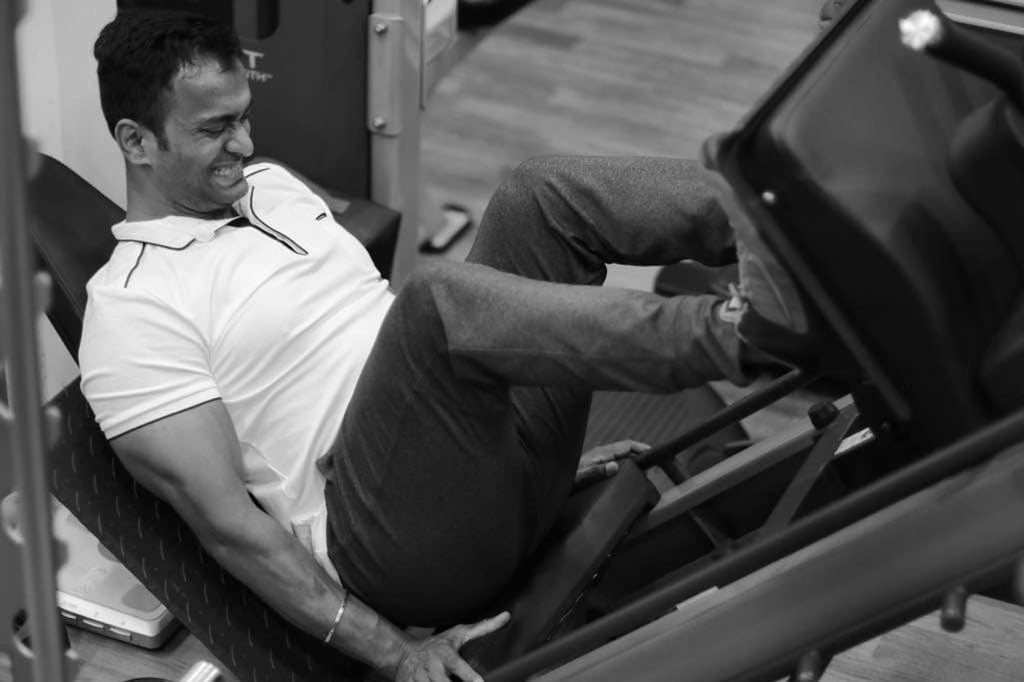 Channa always posts workout clips for his Instagram followers to view. Photo: @thevinodchanna/Instagram