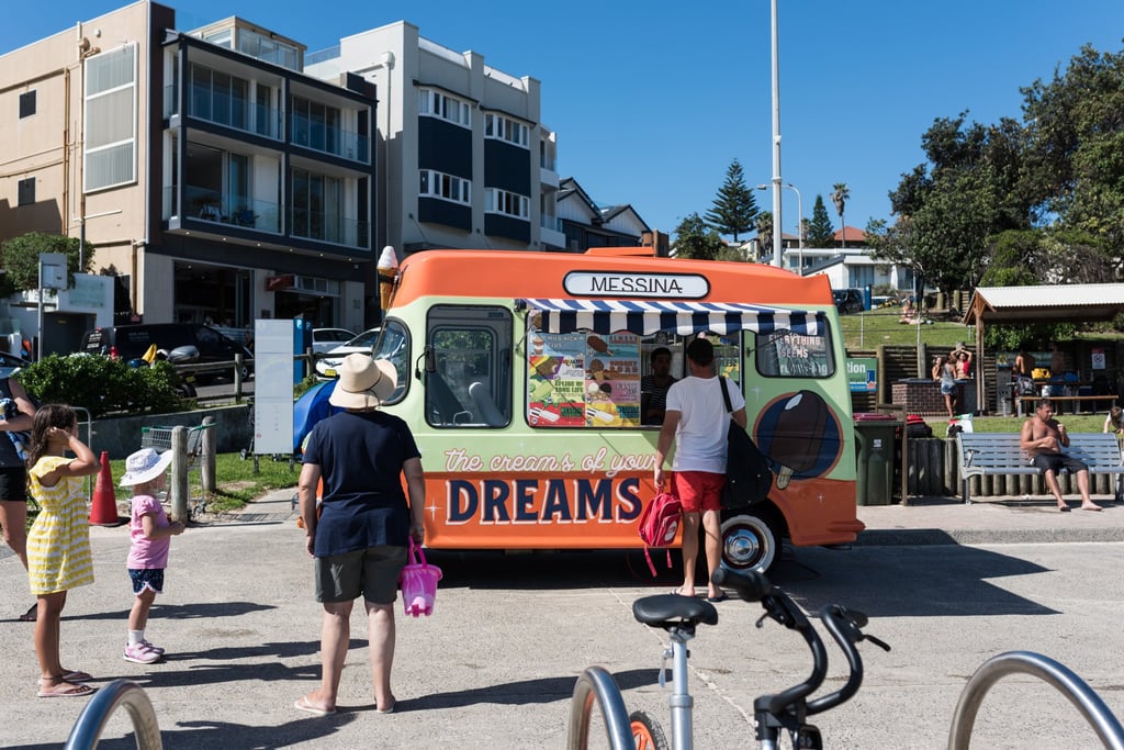 A Messina gelato van at Bondi Beach in Australia. Photo: Shutterstock