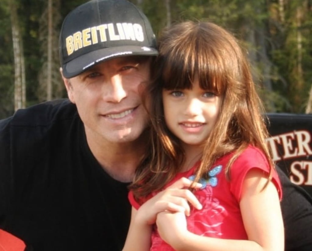 Ella Travolta with her father John Travolta. Photo: @ella.travolta/Instagram
