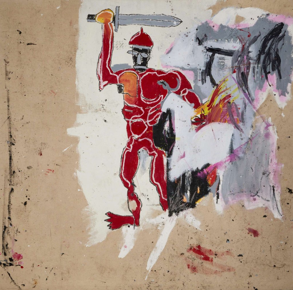 Untitled (Red Warrior) (1982), Jean-Michel Basquiat. Photo: Sotheby’s