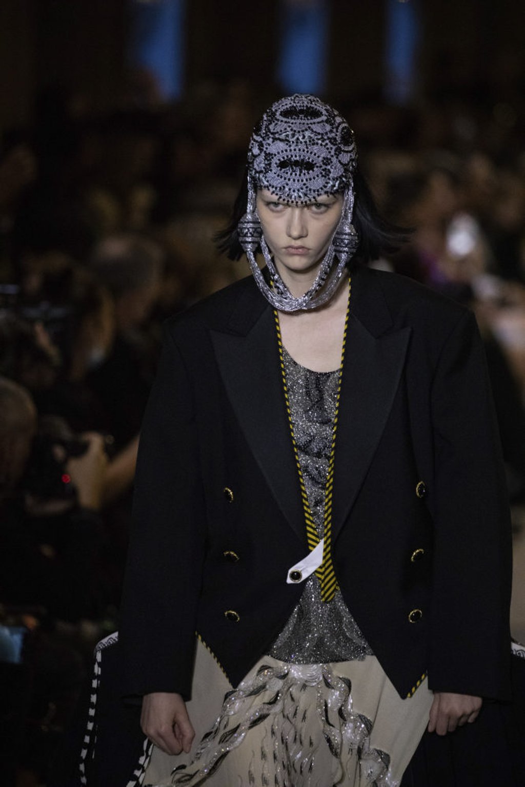 A model wears a creation for the Louis Vuitton spring/summer 2022 ready-to-wear fashion show presented in Paris, on October 5. Photo: Invision/AP A model wears a creation for the Louis Vuitton spring/summer 2022 ready-to-wear fashion show presented in Paris, on October 5. Photo: Invision/AP