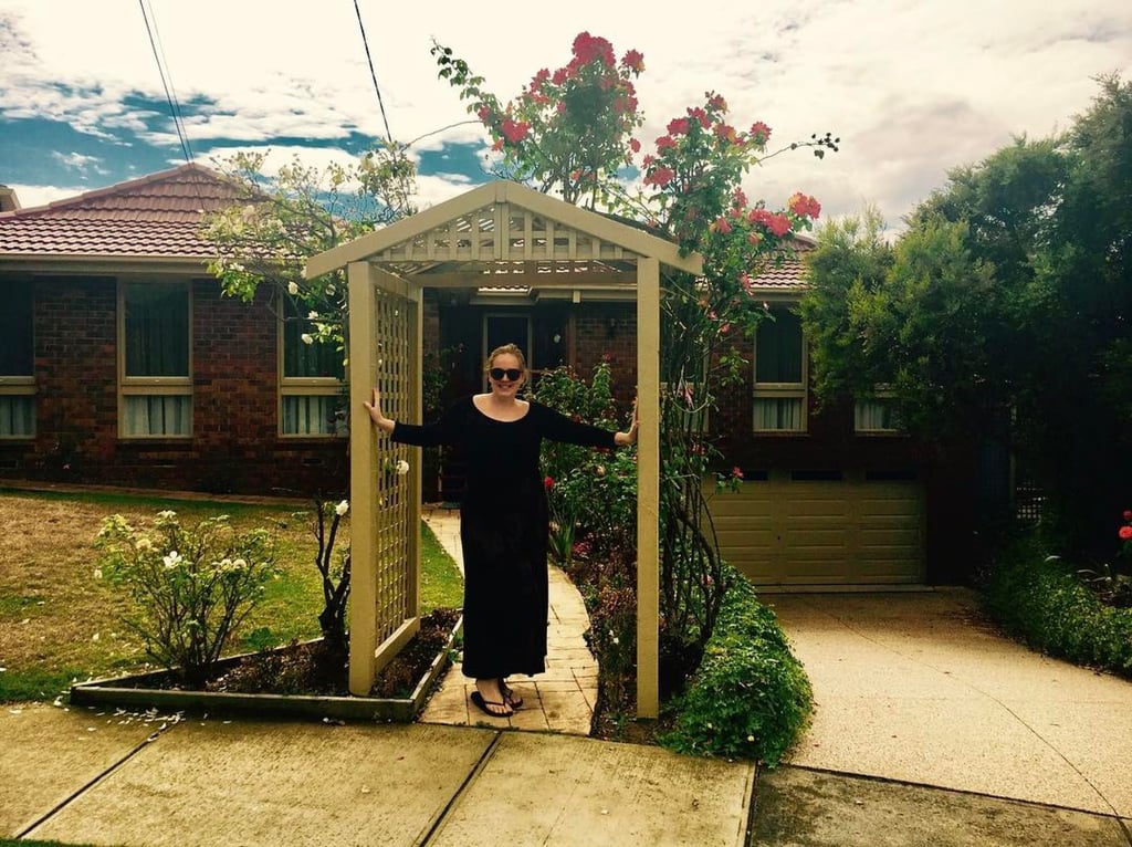Adele shared a photo of herself outside one of her homes. Photo: @adele/Instagram