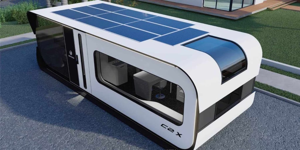 The US$98,000 Cube Two X smart tiny home. Photo: Nestron The US$98,000 Cube Two X smart tiny home. Photo: Nestron