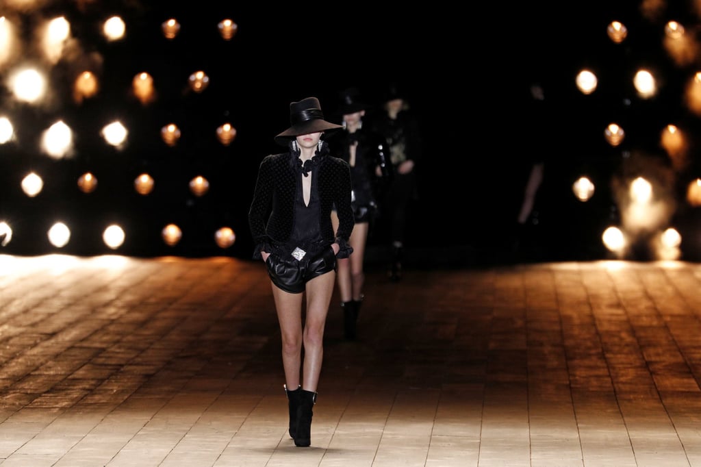 A fresh take from Saint Laurent designer Anthony Vaccarello in his autumn/winter 18/19 women’s ready-to-wear collection, presented at Fashion Week in Paris in February 2018. Photo: Reuters