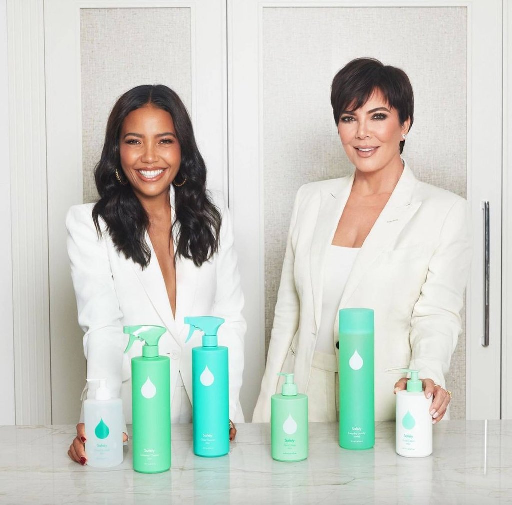 Emma Grede and Kris Jenner pose together in a photo to promote their brand Safely. Photo: @emmagrede/Instagram