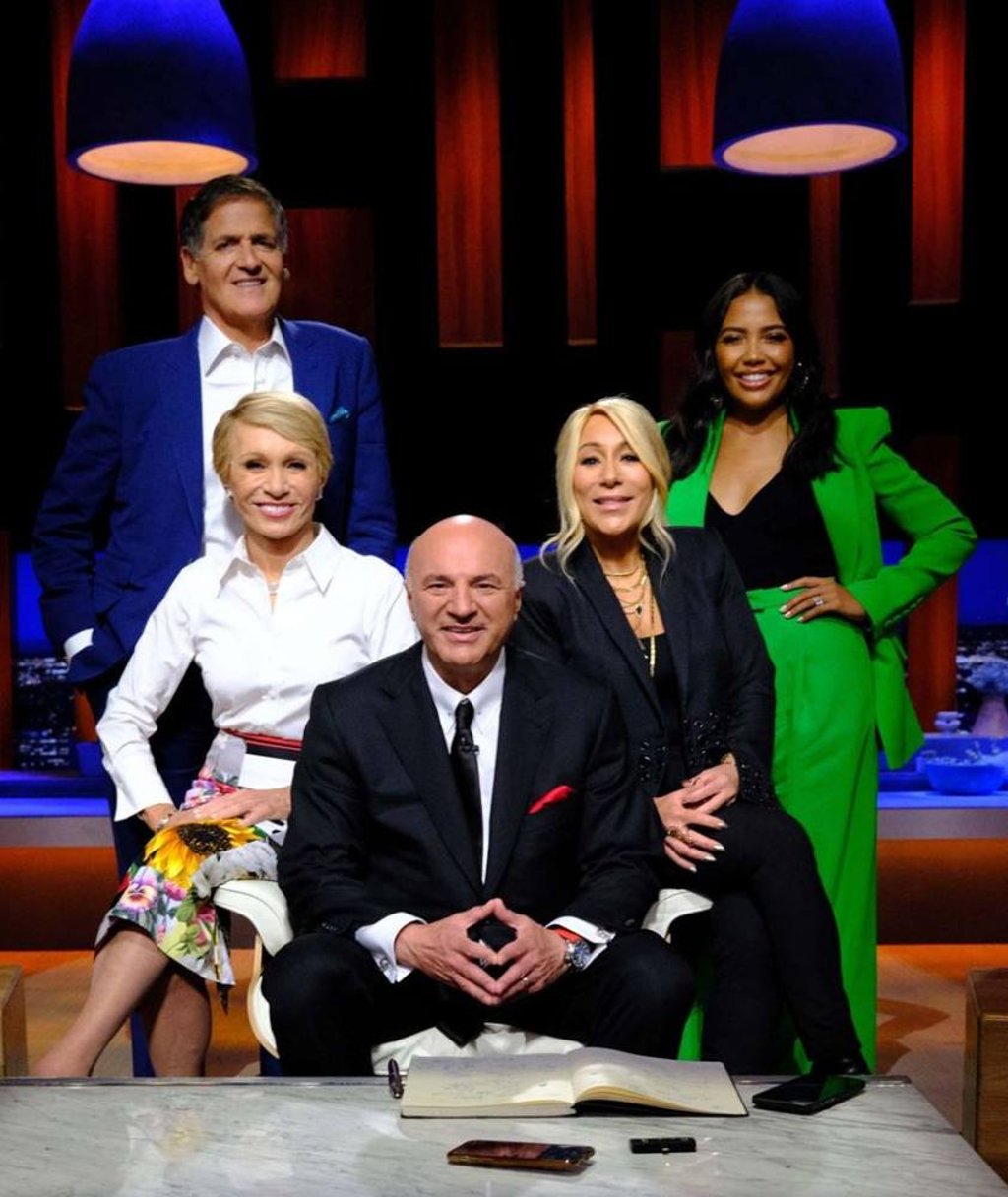 Emma Grede joins the other panellists for ABC’s Shark Tank. Photo: ABC