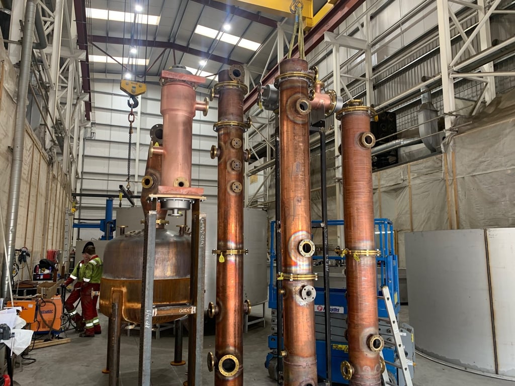 Inside Hayashi’s new distillery. Inside Hayashi’s new distillery.