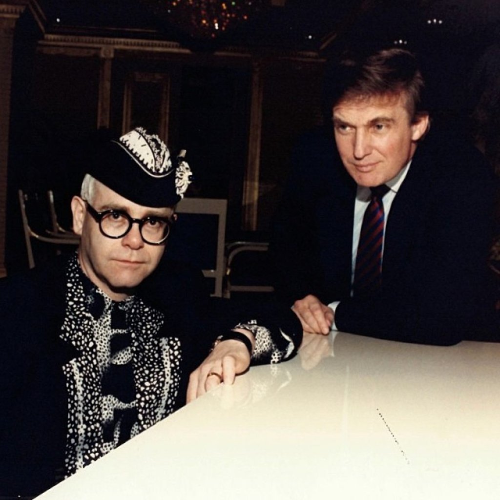 Elton John and Donald Trump appear to have been acquainted in the past. Photo: @realdonaldtrump/Instagram