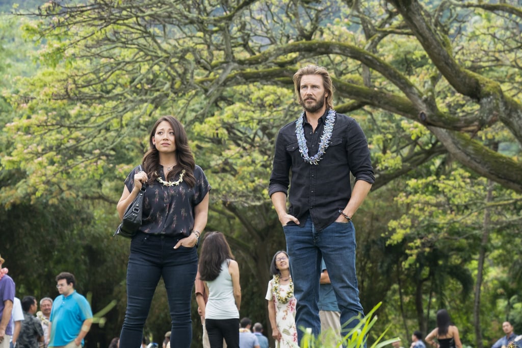 Rene (left) in a still from I Know What You Did Last Summer. Photo: Michael Desmond/Amazon Prime Video