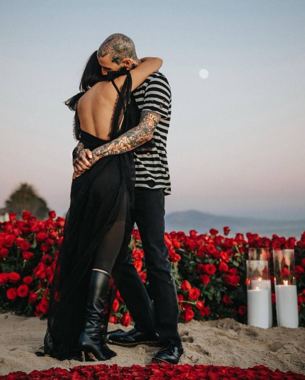 Kourtney Kardashian and Travis Barker recently went public with their engagement on Instagram. Photo: @travisbarker/Instagram Kourtney Kardashian and Travis Barker recently went public with their engagement on Instagram. Photo: @travisbarker/Instagram