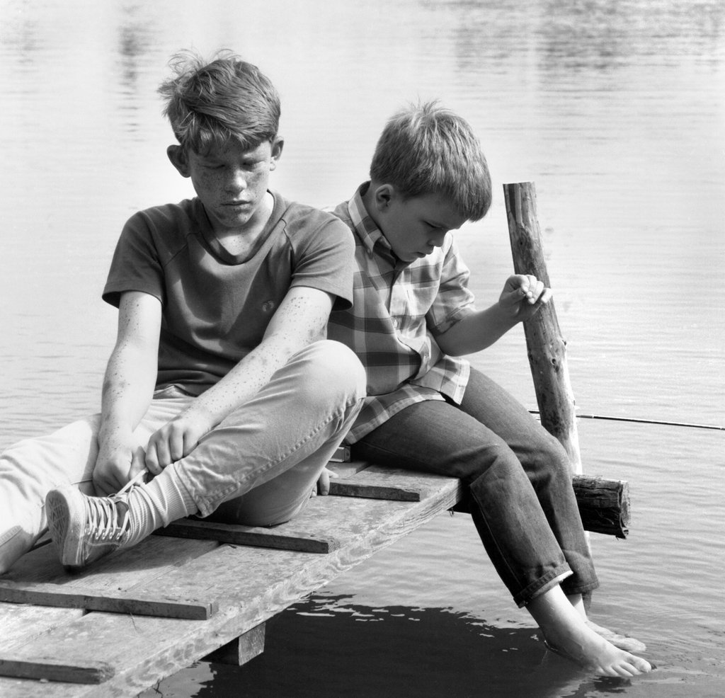Ron and Clint Howard on the set of the CBS show Gentle Ben in 1968. Photo: CBS via Getty Images