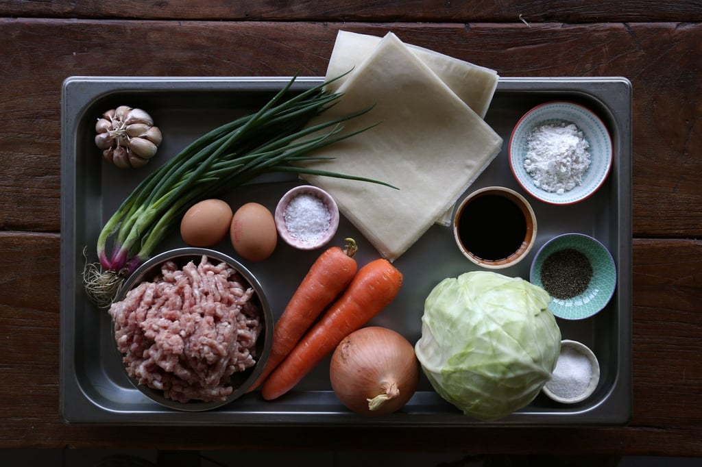 Ingredients for lumpia. Photo: Jonathan Wong Ingredients for lumpia. Photo: Jonathan Wong