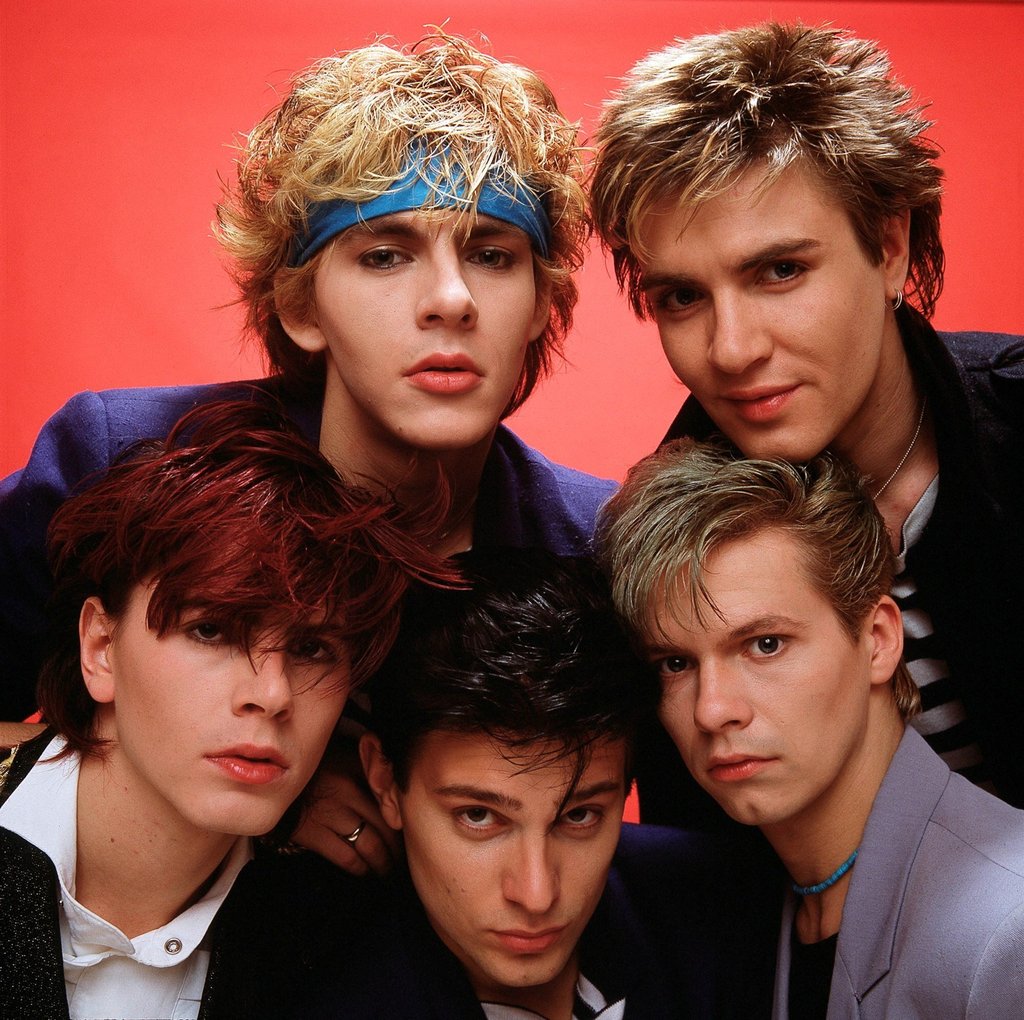 Duran Duran in London, England in 1981. Left to right are (back) keyboard player Nick Rhodes, singer Simon Le Bon, (front) bassist John Taylor, drummer Roger Taylor and guitarist Andy Taylor. Photo: Getty Images Duran Duran in London, England in 1981. Left to right are (back) keyboard player Nick Rhodes, singer Simon Le Bon, (front) bassist John Taylor, drummer Roger Taylor and guitarist Andy Taylor. Photo: Getty Images