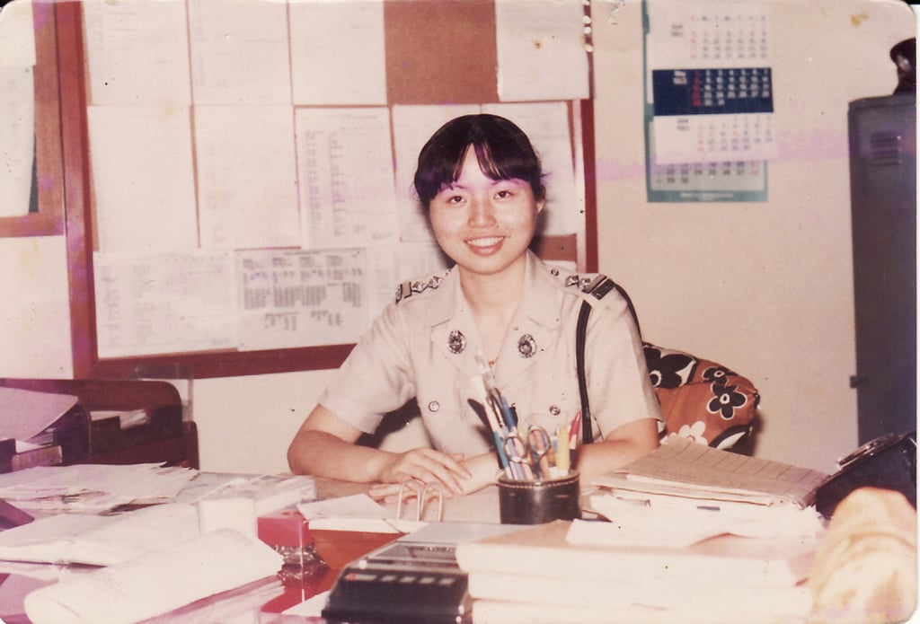 Lee in her younger days as a police officer. Photo: Alice Lee Wai-sum