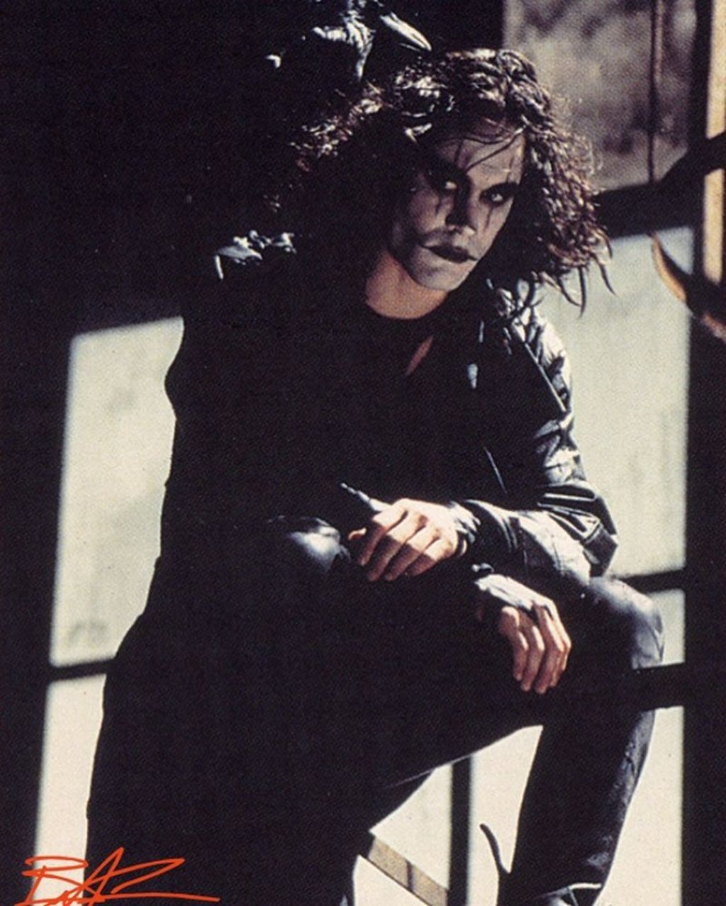 Brandon Lee as the superhero The Crow. Photo: @brandonlee/Instagram Brandon Lee as the superhero The Crow. Photo: @brandonlee/Instagram