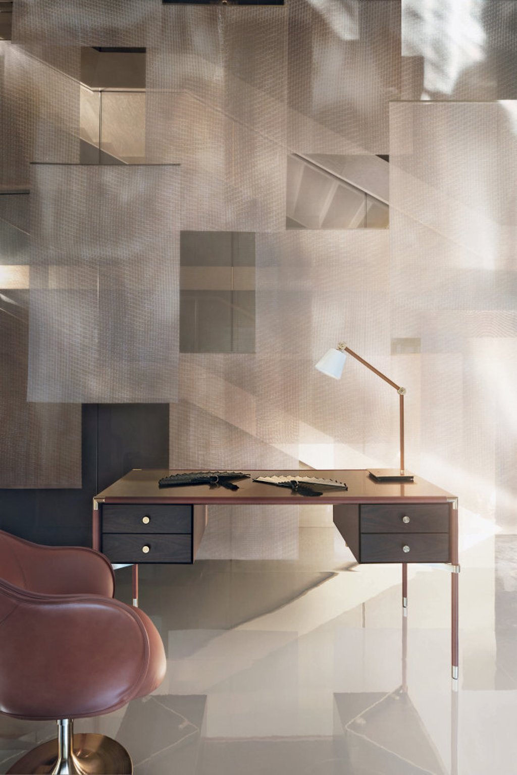 Armani Casa makes WFH look a whole lot classier. Photo: Armani