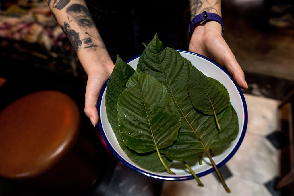 Mocktails at Teens of Thailand’s cocktail bar are made with kratom, a leaf from the coffee family long used in parts of Southeast Asia as a mild stimulant. Photo: AFP