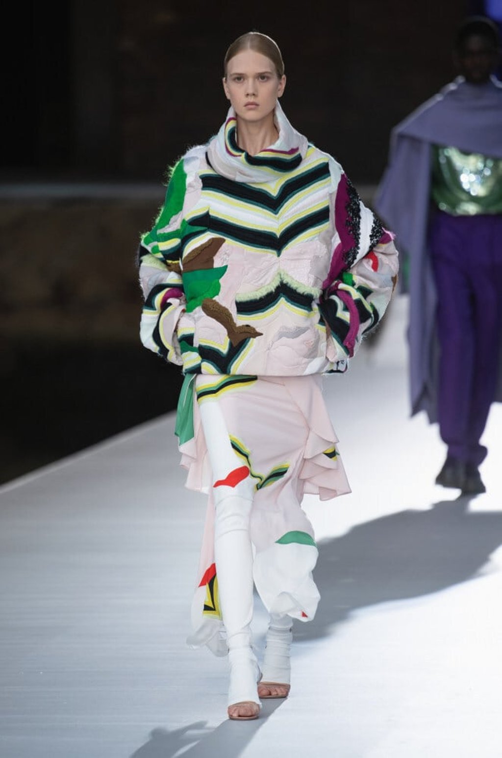 V for Valentino’s op art patterning. Photo: Handout