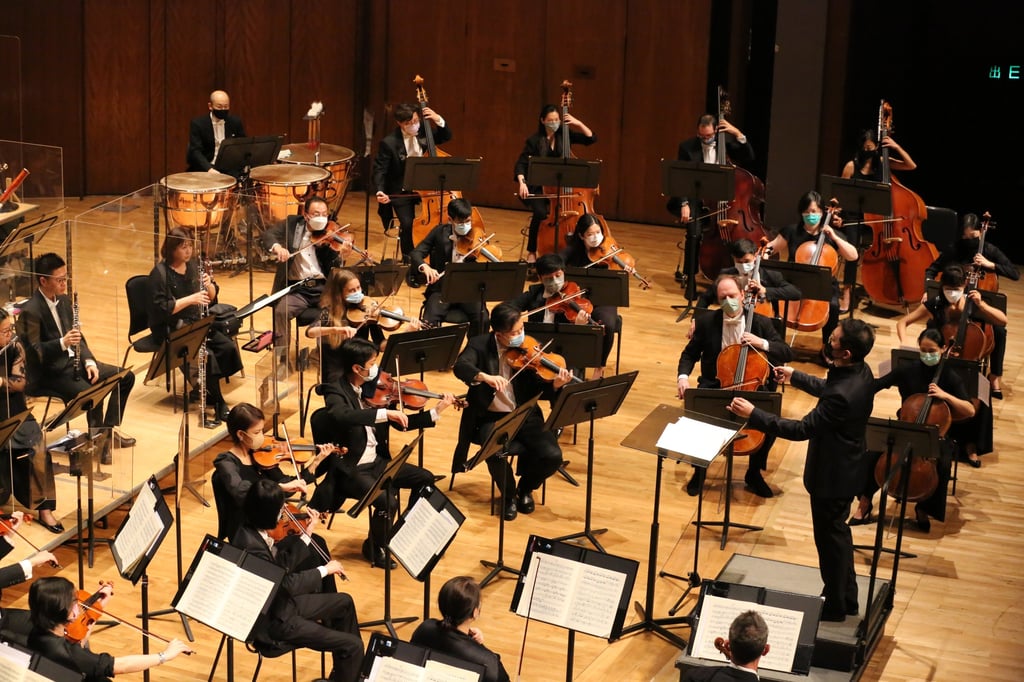 Jason Lai conducts the HK Sinfonietta playing Dvorak’s Symphony No 8 in G major. Photo: HK Sinfonietta Jason Lai conducts the HK Sinfonietta playing Dvorak’s Symphony No 8 in G major. Photo: HK Sinfonietta