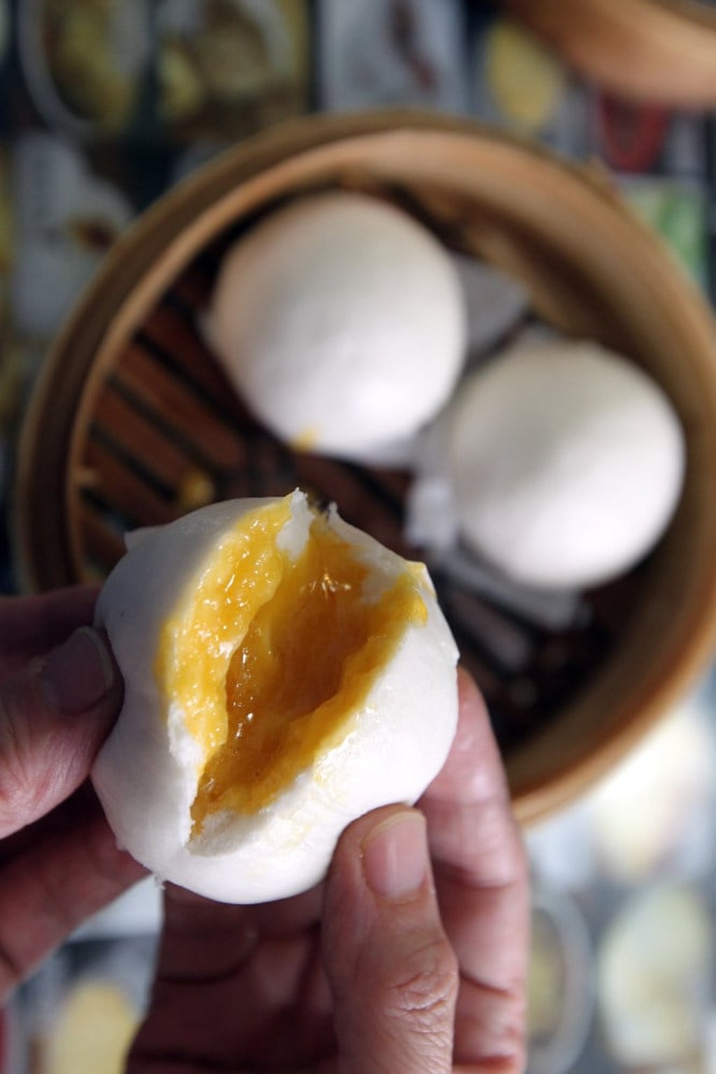 Custard buns at Dim Sum Square Kitchen. Photo: May Tse
