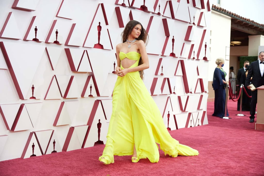 Actress and singer Zendaya arrives to attend the 93rd Oscars Academy Awards at Union Station in Los Angeles, on April 25. Photo: AMPAS/DPA