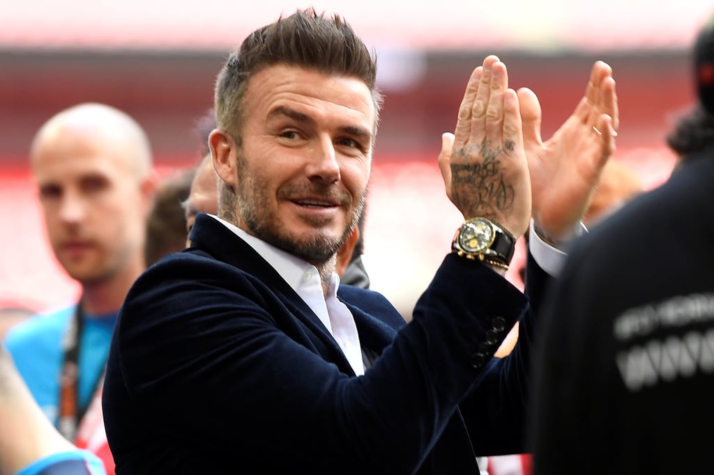 Salford City owner David Beckham celebrates after a match. Photo: Reuters Salford City owner David Beckham celebrates after a match. Photo: Reuters