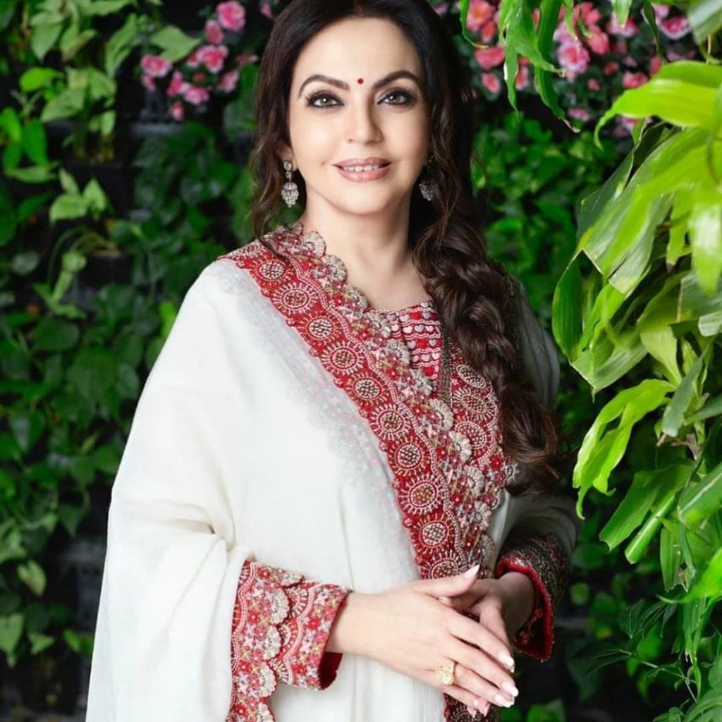 Nita is married to Mukesh Ambani, India’s richest person. Photo: @nitaambaniii/Instagram