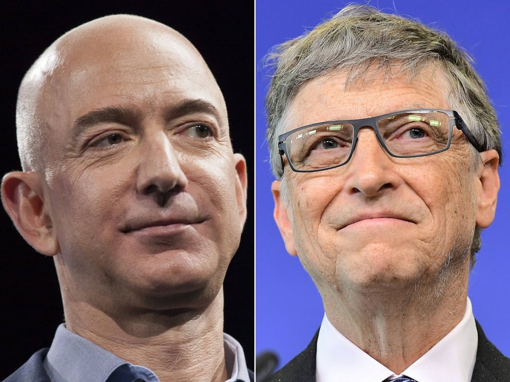 Bill Gates reportedly invited current richest man alive, Jeff Bezos, to his private birthday party at a secluded Turkish cove. Photos: AFP/Getty Images Bill Gates reportedly invited current richest man alive, Jeff Bezos, to his private birthday party at a secluded Turkish cove. Photos: AFP/Getty Images
