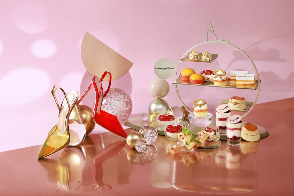 Gianvito Rossi Ribbon Afternoon Tea at The Ritz-Carlton Hong Kong. Photo: The Ritz-Carlton Hong Kong Gianvito Rossi Ribbon Afternoon Tea at The Ritz-Carlton Hong Kong. Photo: The Ritz-Carlton Hong Kong