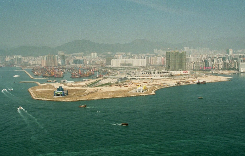 The site of the West Kowloon cultural and entertainment complex in March, 2000. Photo: SCMP