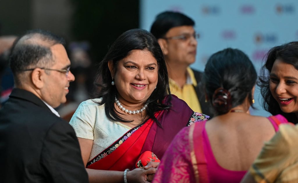 Falguni Nayar is CEO of Nykaa, an online marketplace for beauty and wellness products. Photo: AFP Falguni Nayar is CEO of Nykaa, an online marketplace for beauty and wellness products. Photo: AFP