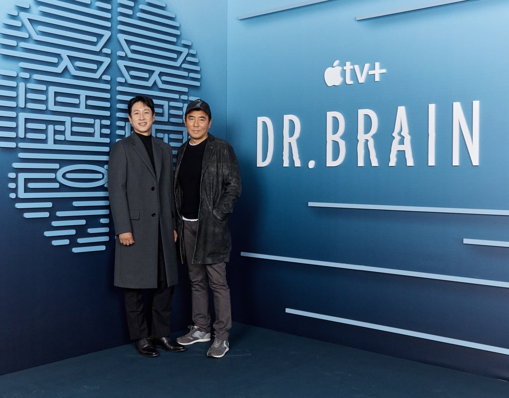 Director Kim Jee-woon (right) and actor Lee Sun-kyun at the premiere of Dr Brain on Apple TV+. Photo: Apple TV+